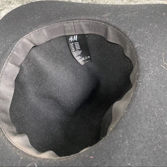 H&M Black Floppy Fedora Boho Festival Hat - Picture 10 of 14